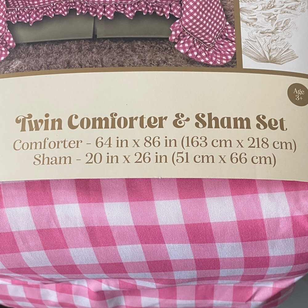 Katie Kime Wicked Pink Twin Comforter & Sham Set - Picture 2 of 5